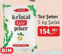 ŞAFAK TOZ ŞEKER 5 KG ŞAFAK TOZ ŞEKER 5 KG